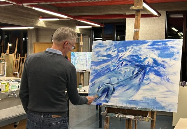 Cursus schilderen met olieverf in De Kubus