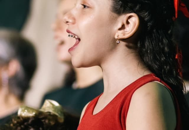 Zang klassiek zingend meisje