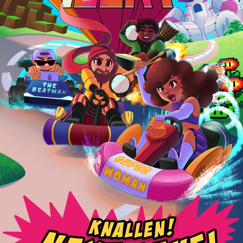 Theater voorstelling Knallen! Next Level (flyer)