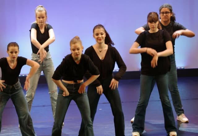 Street jazz dansende jongeren