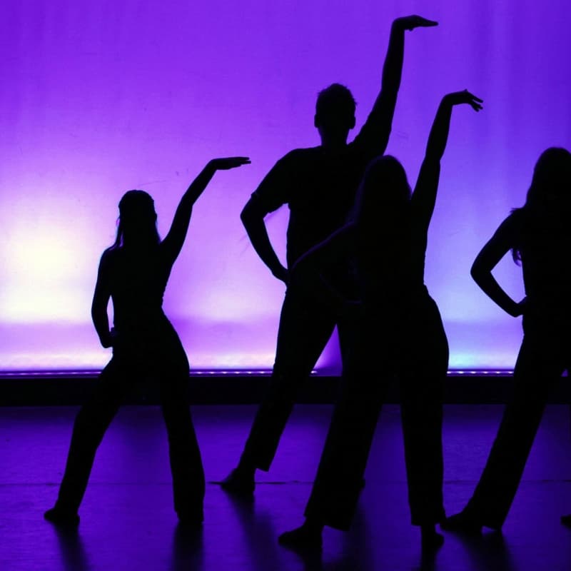 Street jazz dansende schaduwen