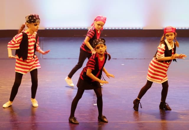 Street jazz dansende kinderen