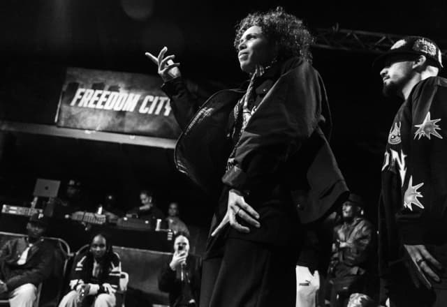 HipHop Freestyle, zwart wit foto dance battle